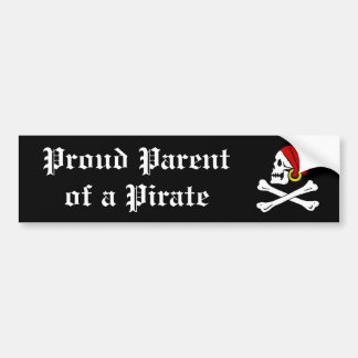 Autocollant De Voiture Parent fier d'un pirate