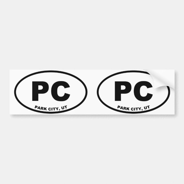 Autocollant De Voiture Park City Utah (Devant)