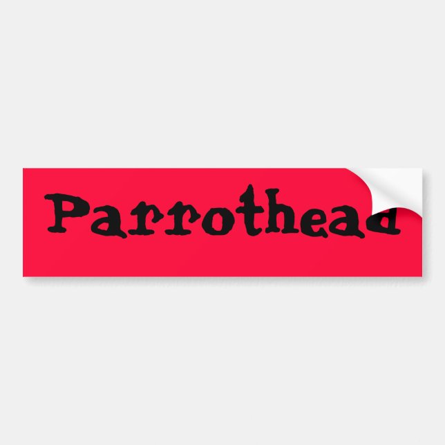 Autocollant De Voiture Parrothead Bumpersticker (Devant)