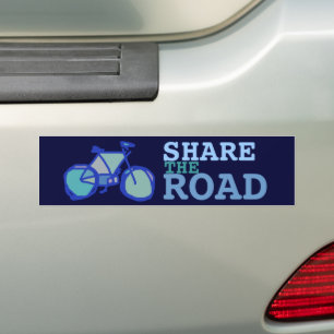 Autocollant De Voiture partager la route ~ vélo