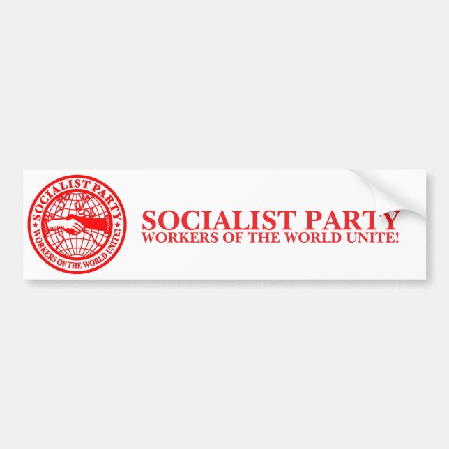 Autocollant De Voiture Parti Socialiste Etats-Unis (Devant)