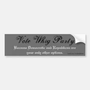 Autocollant De Voiture Partie de libéral de vote !