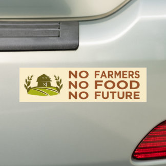 Autocollant De Voiture pas d'agriculteurs pas de nourriture pas d'avenir