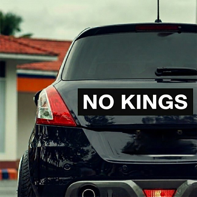 Autocollant De Voiture Pas de rois (No Kings Bumper Sticker)