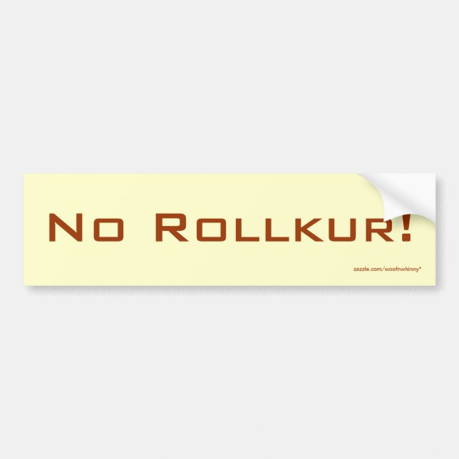Autocollant De Voiture Pas de Rollkur ! Auto-collants pour voiture (Devant)