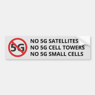 Autocollant De Voiture Pas de satellites 5G, de tours cellulaires ou de p