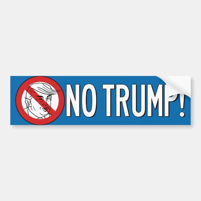 Autocollant De Voiture Pas de Trump 2016 (Devant)