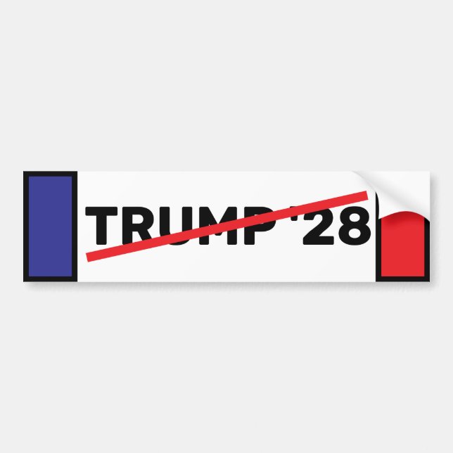 Autocollant De Voiture Pas de TRUMP 28 (Devant)