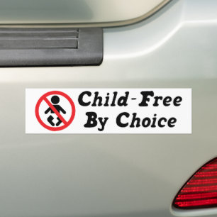 Autocollant De Voiture Pas D'Enfants Gratuits Par Choix