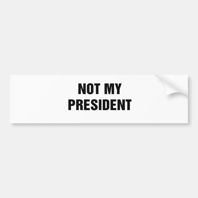 Autocollant De Voiture Pas mon président (Devant)