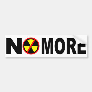 Autocollant De Voiture Pas plus d'anti adhésif pour pare-chocs nucléair