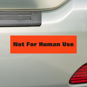 Autocollant De Voiture Pas pour un usage humain