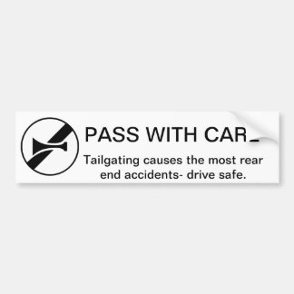 Autocollant De Voiture Passez avec soin : Anti recommandation de