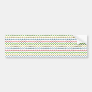Autocollant De Voiture Pastel Chevron-Drop Shadow by Shirley Taylor