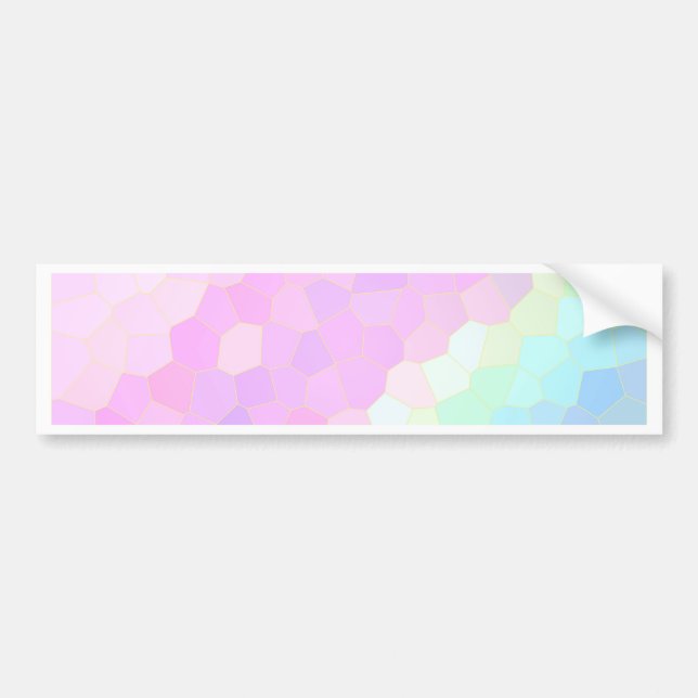 Autocollant De Voiture Pastel Mosaic (Devant)