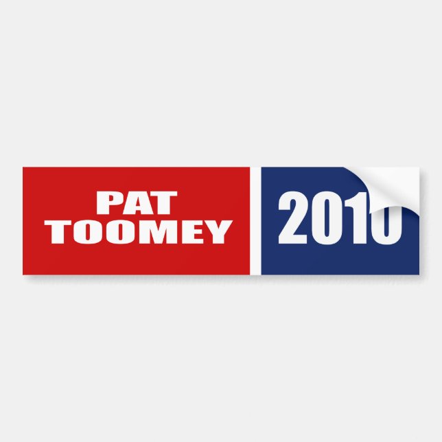 AUTOCOLLANT DE VOITURE PAT TOOMEY POUR LE SÉNAT (Devant)