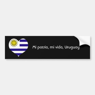 Autocollant De Voiture Patria de MI, vida de MI, Uruguay