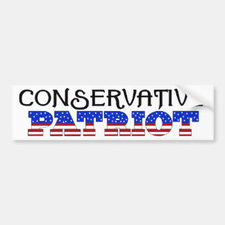Autocollant De Voiture Patriote conservateur