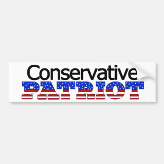 Autocollant De Voiture Patriote conservateur