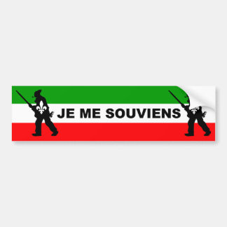 Autocollant De Voiture Patriotes 1837 JE ME SOUVIENS