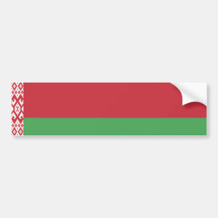 Autocollant De Voiture Patriotic Belarusian Flag