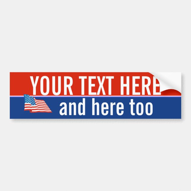 Autocollant De Voiture PatrioticTemplate2 (Devant)