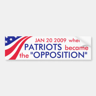 Autocollant De Voiture Patriotisme = opposition ?