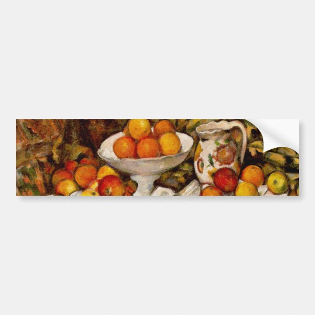 Autocollant De Voiture Paul Cezanne Pomples Oranges Impressionnisme (Devant)