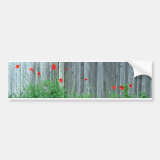 Autocollant De Voiture Pavots sur un mur