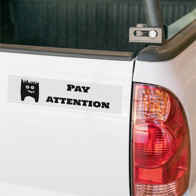 Autocollant De Voiture Pay attention (Sur camion)