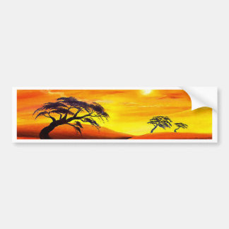 Autocollant De Voiture Paysage de paysage de coucher du soleil - multi