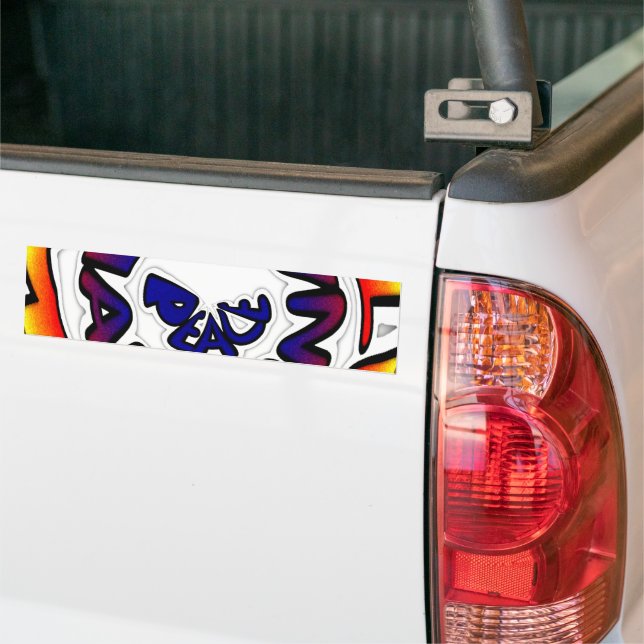 Autocollant De Voiture Peace Hakuna Matata (Sur camion)