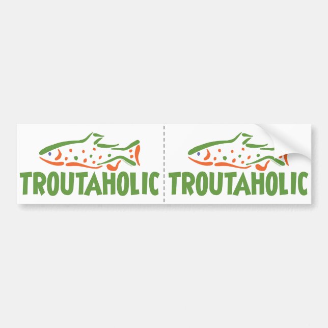 Autocollant De Voiture Pêcheur de truites (Devant)