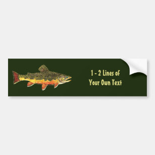 Peche 2 poissons rond - Sticker autocollant