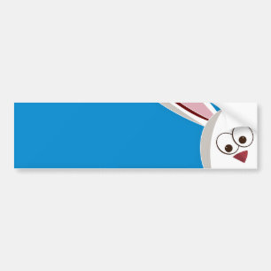 Autocollant De Voiture Peeking Bunny