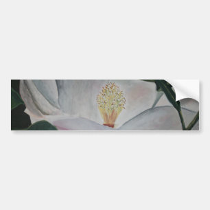 Autocollant De Voiture peinture à l'huile de fleur de magnolia