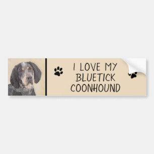 Autocollant De Voiture Peinture de linge bluetick - mignon chien original