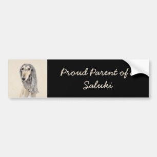Autocollant De Voiture Peinture de Saluki (Faune) - Cute Original Chien A