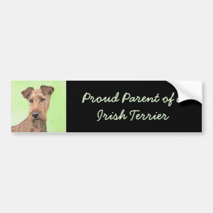 Autocollant De Voiture Peinture Irlandaise Terrier - Cute Original Chien 