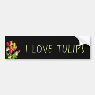 Autocollant De Voiture Peinture Tulip - Art Fleur original
