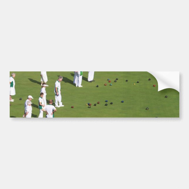 Autocollant De Voiture Pelouse Bowls Angleterre (Devant)