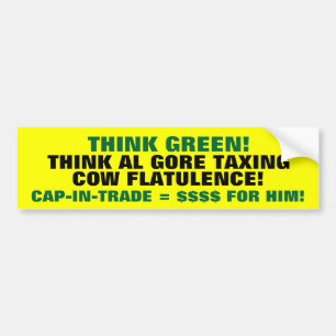 Autocollant De Voiture Pensez le vert ! Pensez GORE imposant la