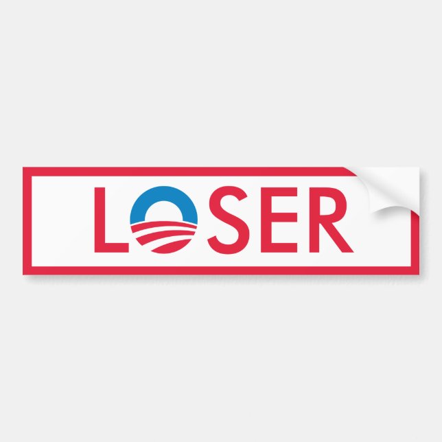 Autocollant De Voiture PERDANT d'Obama (Devant)