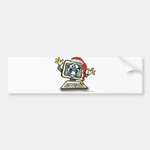 Autocollant De Voiture Père Noël informatique