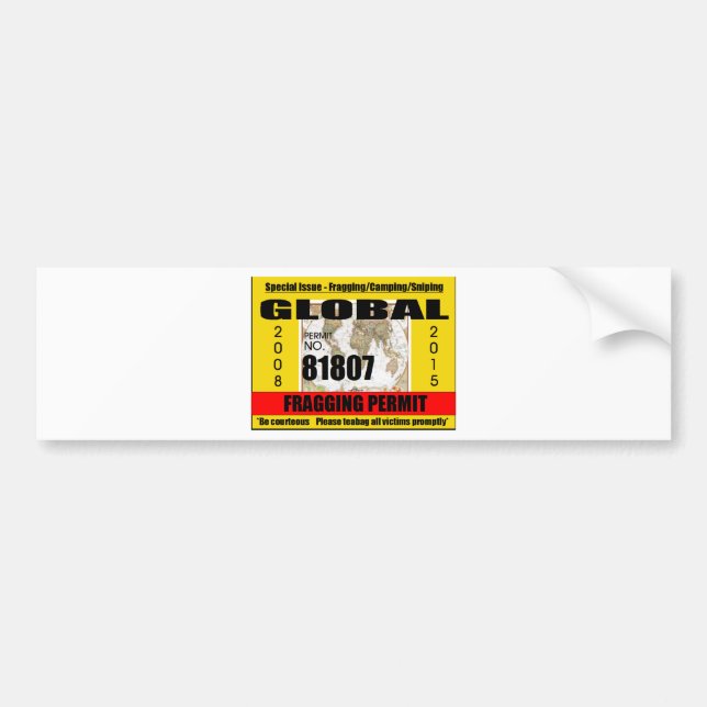 Autocollant De Voiture Permis de fractionnement (Devant)