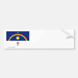 Autocollant De Voiture Pernambuco, drapeau du Brésil
