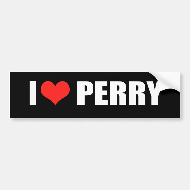 AUTOCOLLANT DE VOITURE PERRY 2012 (Devant)