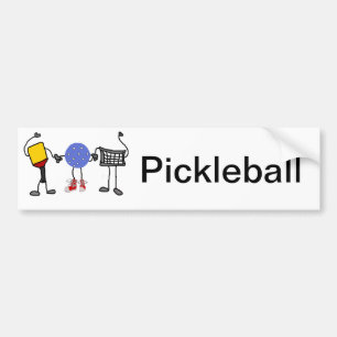 Autocollant De Voiture Personnages de dessin animé drôles de Pickleball