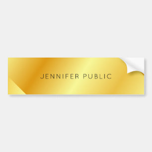 Autocollant De Voiture Personnalisé Elegant Gold Look Modèle