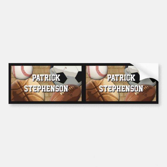 Autocollant De Voiture Personnalise l'étiquette imperméable de sports (Devant)